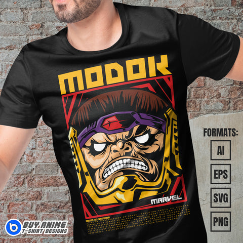 Premium Modok Vector T-shirt Design Template