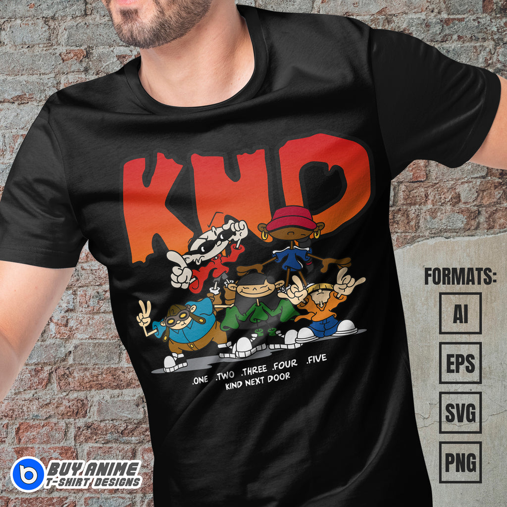 Premium Codename Kids Next Door Vector T-shirt Design Template #2