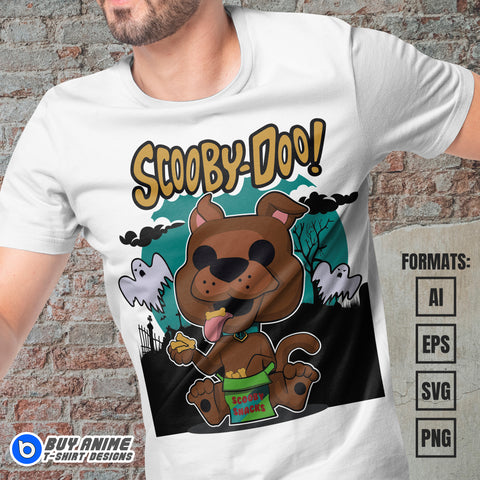 Premium Scooby-Doo Funko Vector T-shirt Design Template