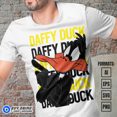 Premium Daffy Duck Vector T-shirt Design Template #2