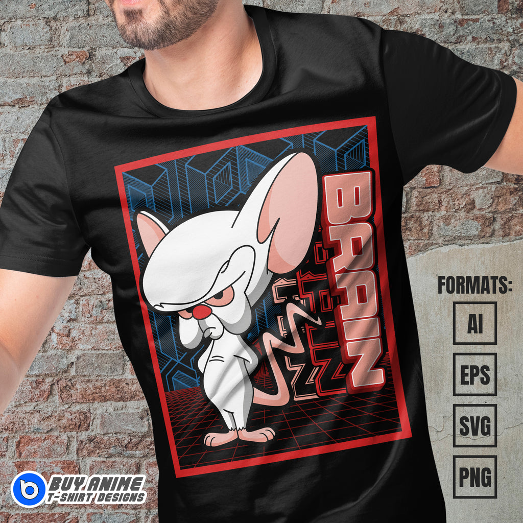 Premium Pinky And The Brain Vector T-shirt Design Template #3