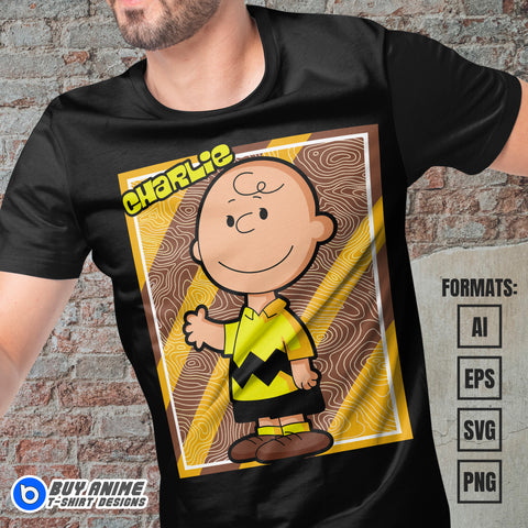 Premium Charlie Brown Vector T-shirt Design Template