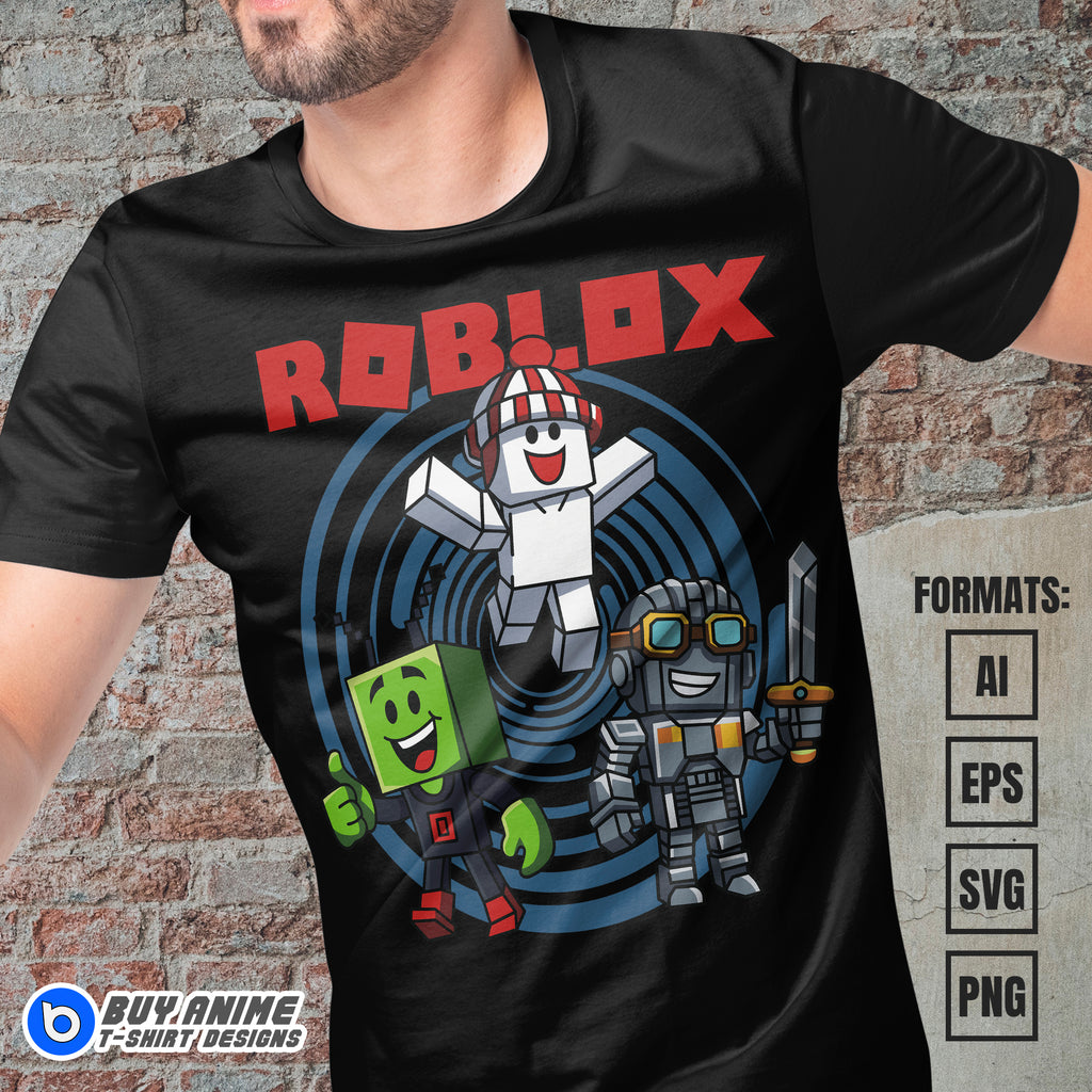 Premium Roblox Vector T-shirt Design Template