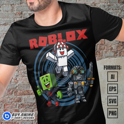 Premium Roblox Vector T-shirt Design Template