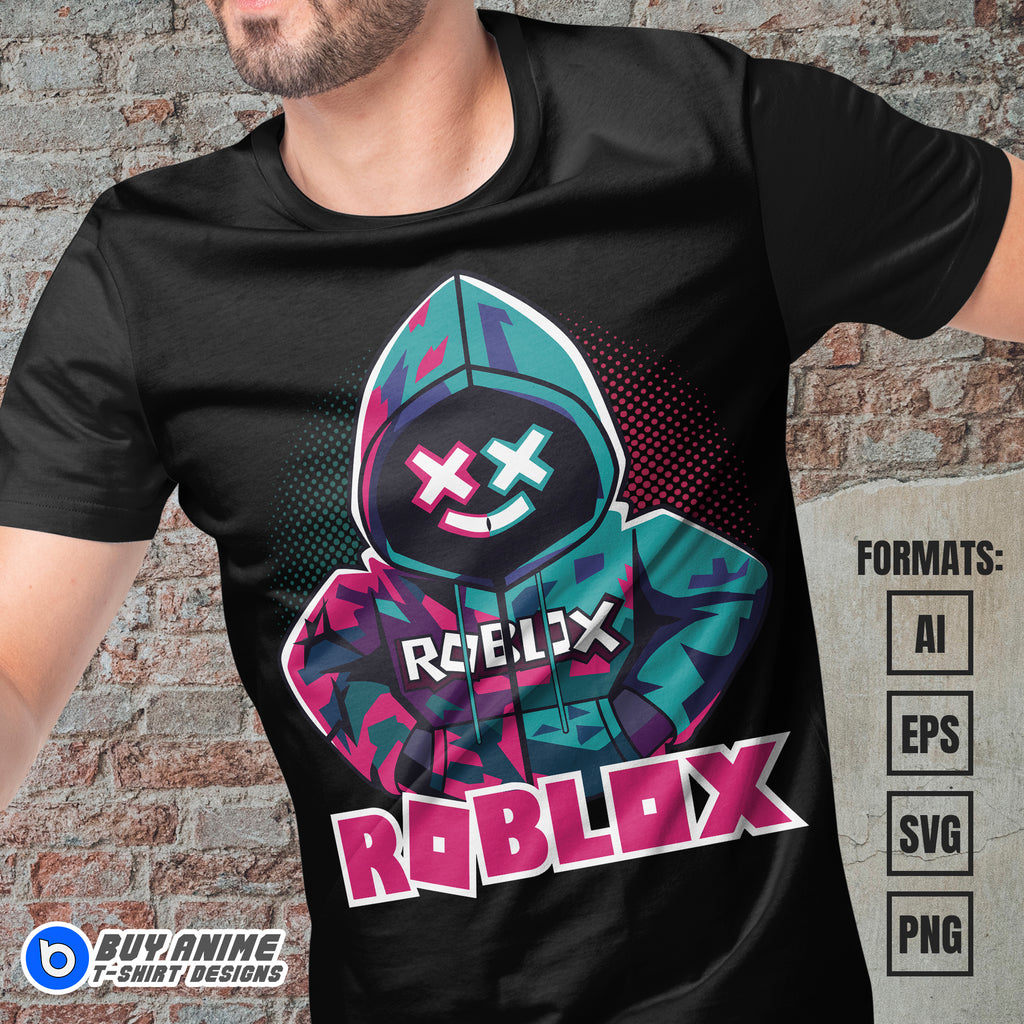 Premium Roblox Vector T-shirt Design Template #2