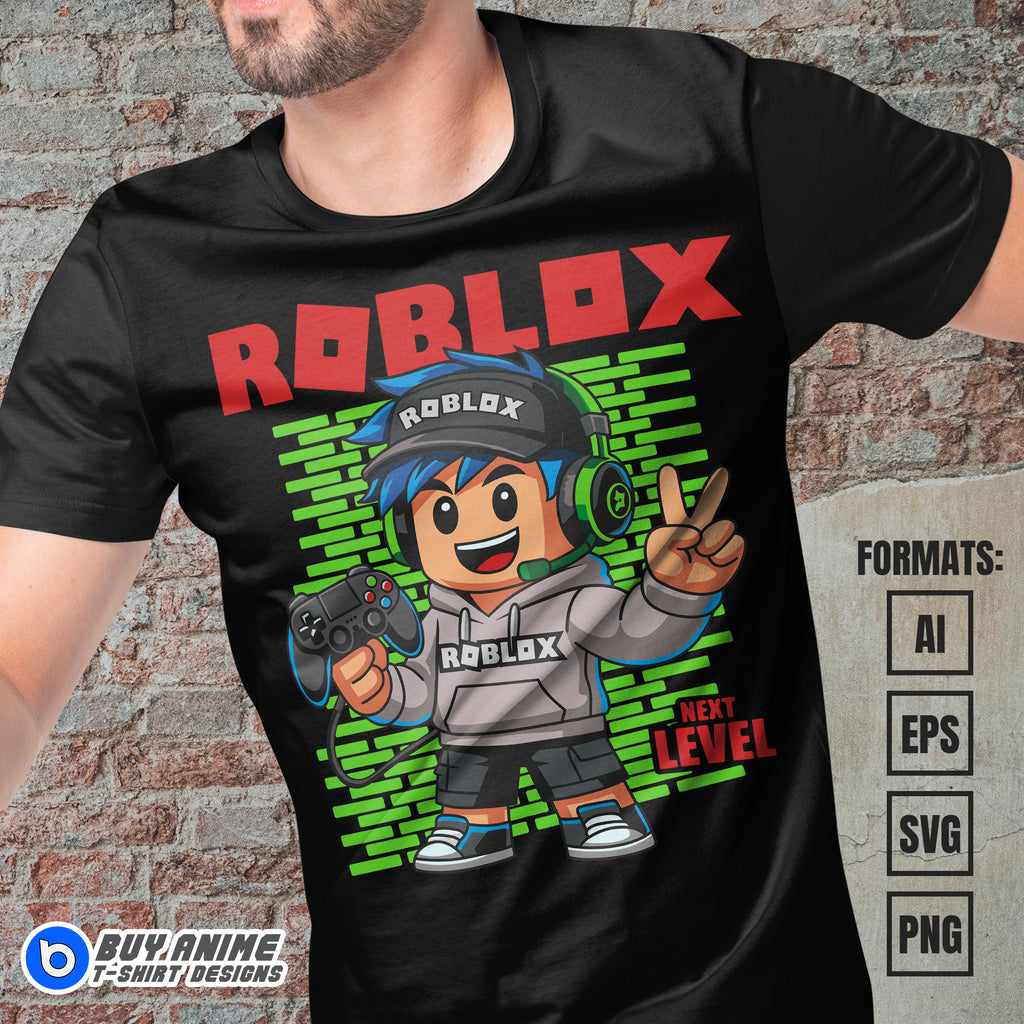 Premium Roblox Vector T-shirt Design Template #3