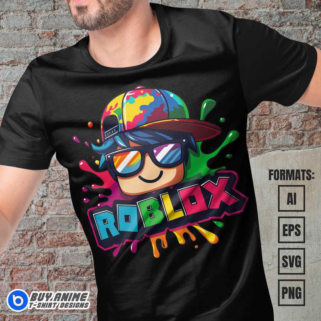 Premium Roblox Vector T-shirt Design Template #4