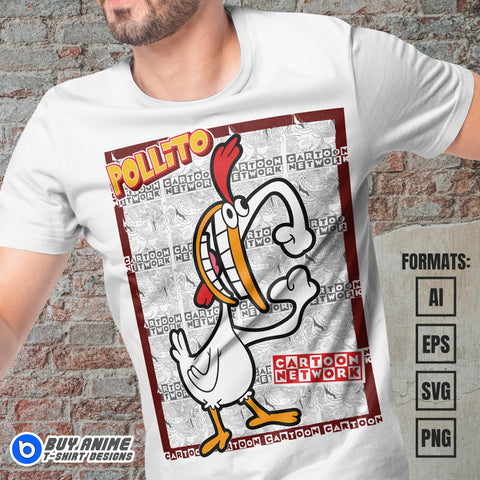 Premium Cow And Chicken Vector T-shirt Design Template #2
