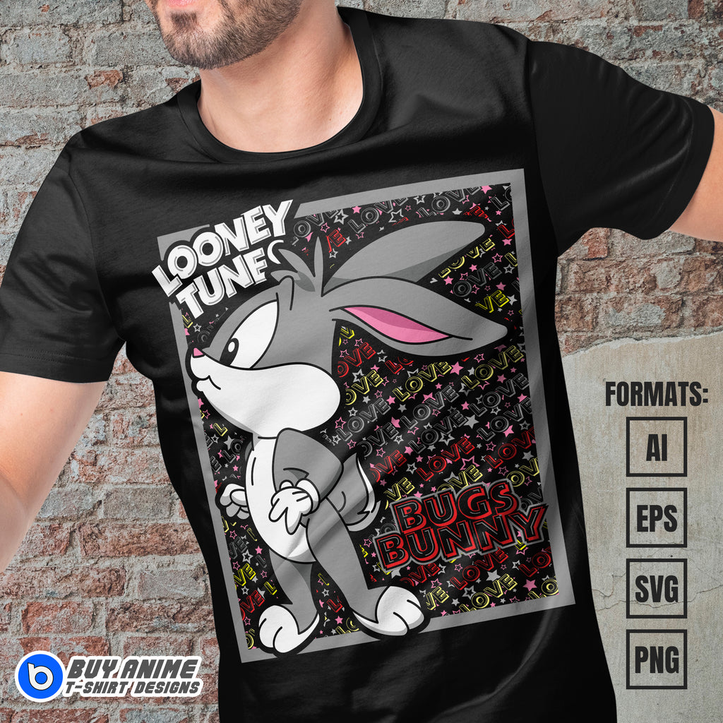 Premium Baby Bugs Bunny Vector T-shirt Design Template