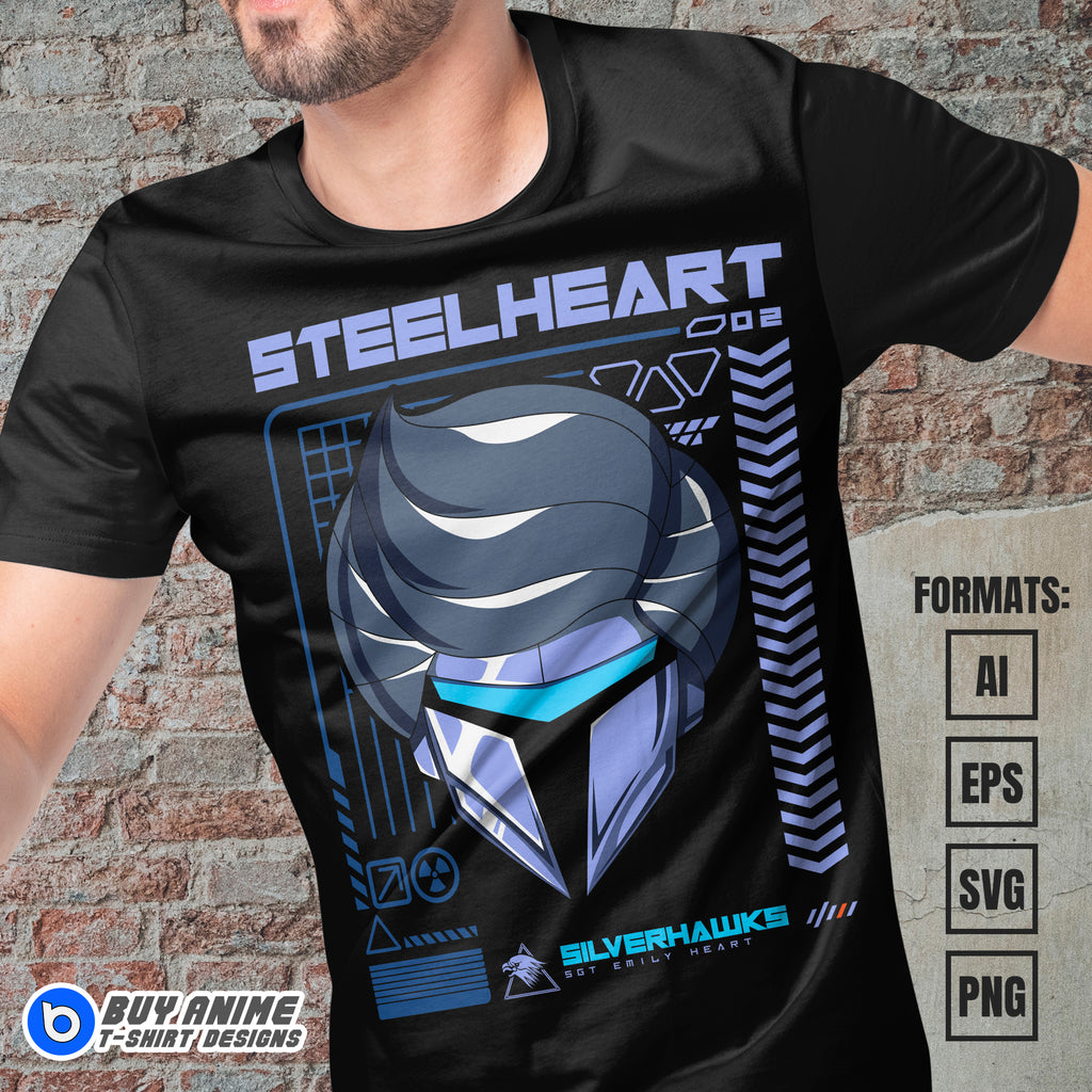 Premium Steelheart Silverhawks Vector T-shirt Design Template