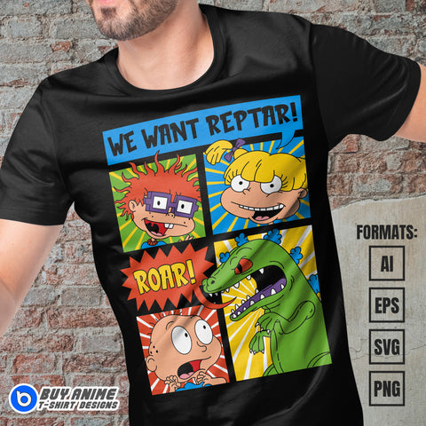 Premium Rugrats Vector T-shirt Design Template #2