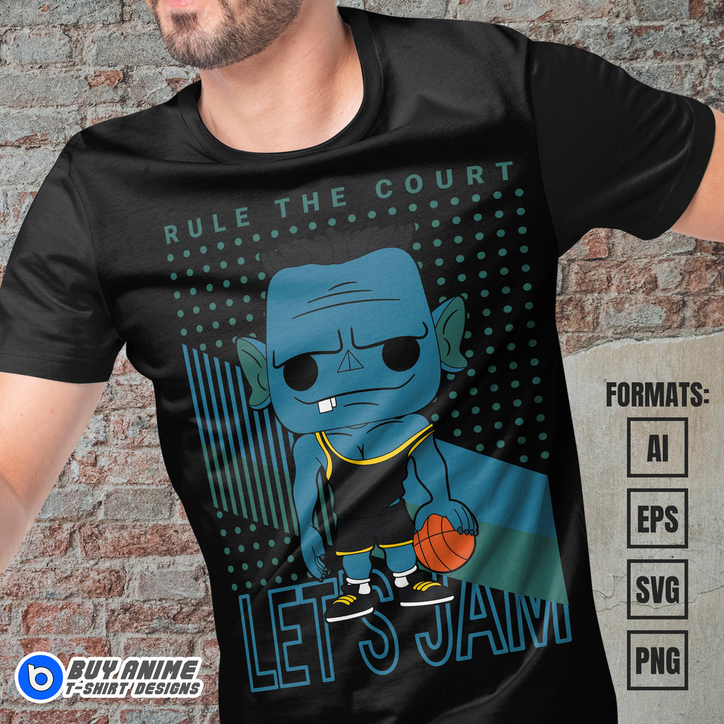 Premium Monstar Space Jam Funko Vector T-shirt Design Template