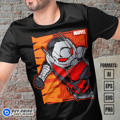 Premium Ant Man Vector T-shirt Design Template