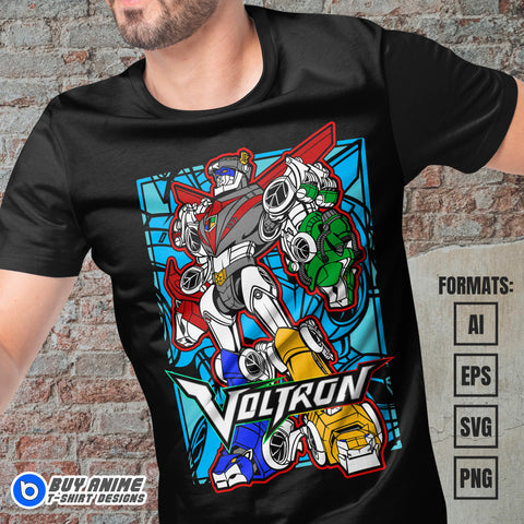 Premium Voltron Vector T-shirt Design Template