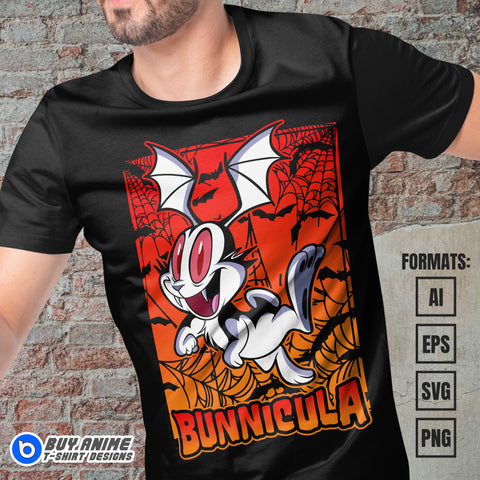 Premium Bunnicula Vector T-shirt Design Template