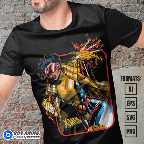 Premium Jubilee X-Men Vector T-shirt Design Template