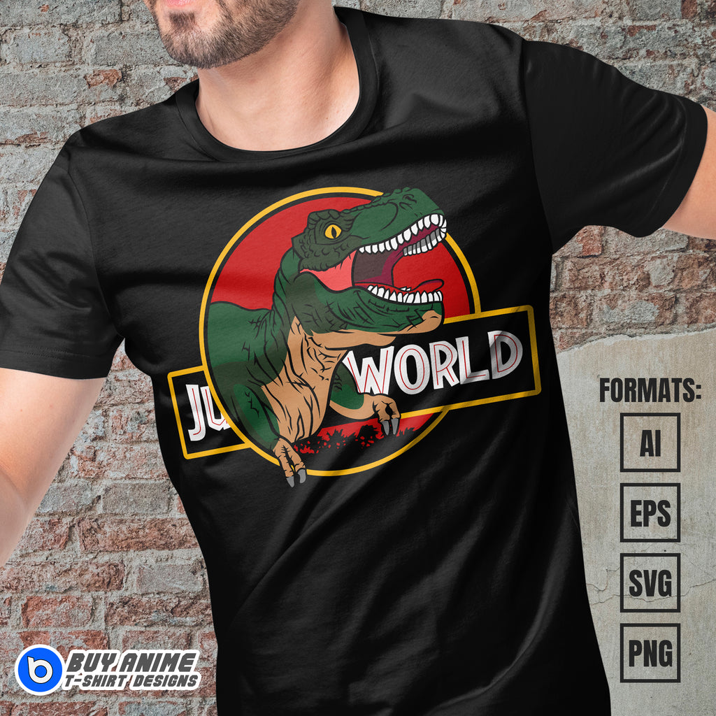 Premium Jurassic World Vector T-shirt Design Template