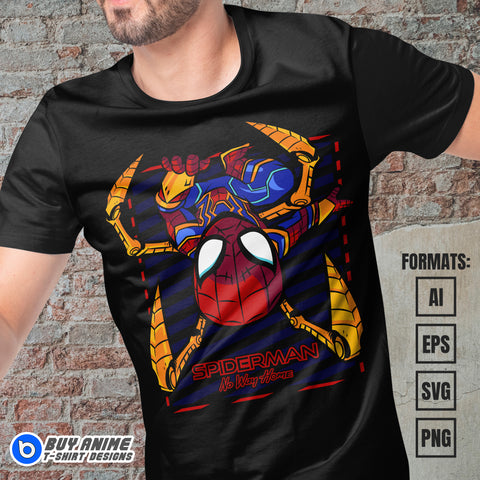 Premium Spider-Man Vector T-shirt Design Template #3