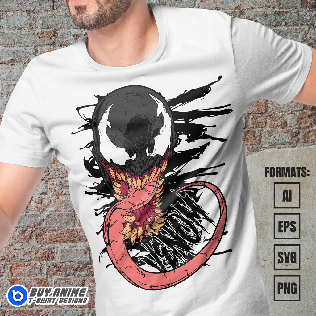 Premium Venom Vector T-shirt Design Template