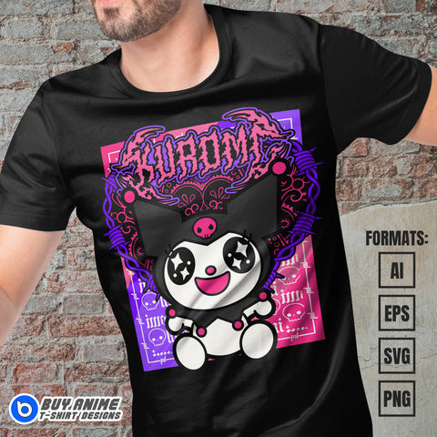 Premium Kuromi Vector T-shirt Design Template #5