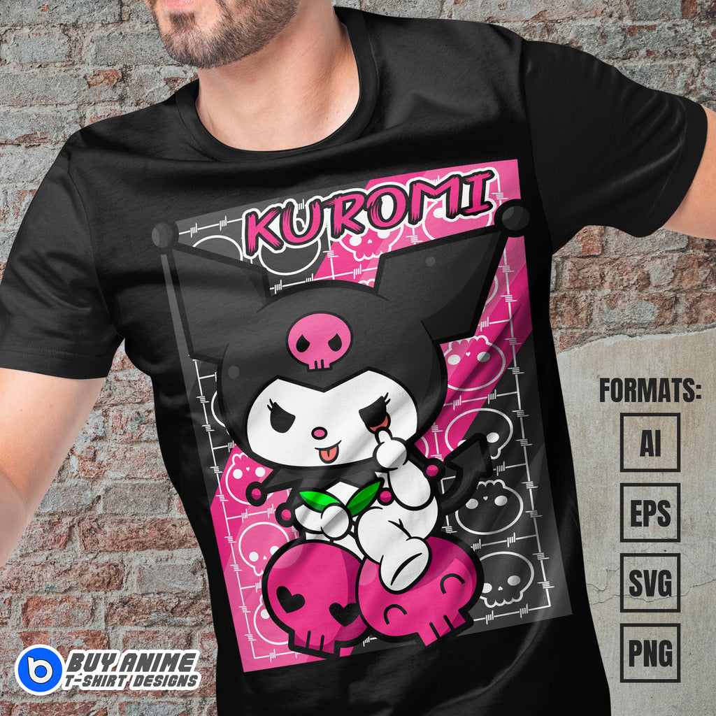 Premium Kuromi Vector T-shirt Design Template #10