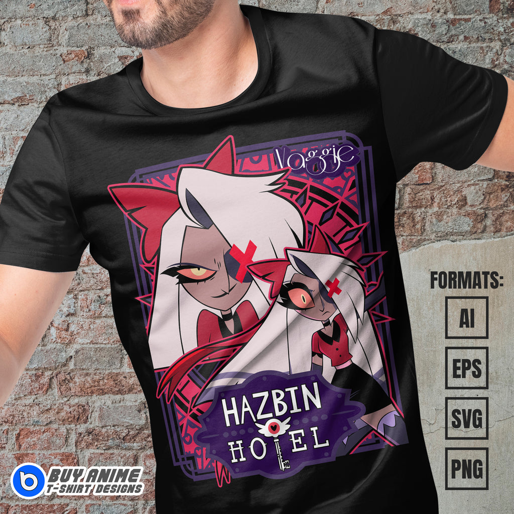 Premium Vaggie Hazbin Hotel Vector T-shirt Design Template