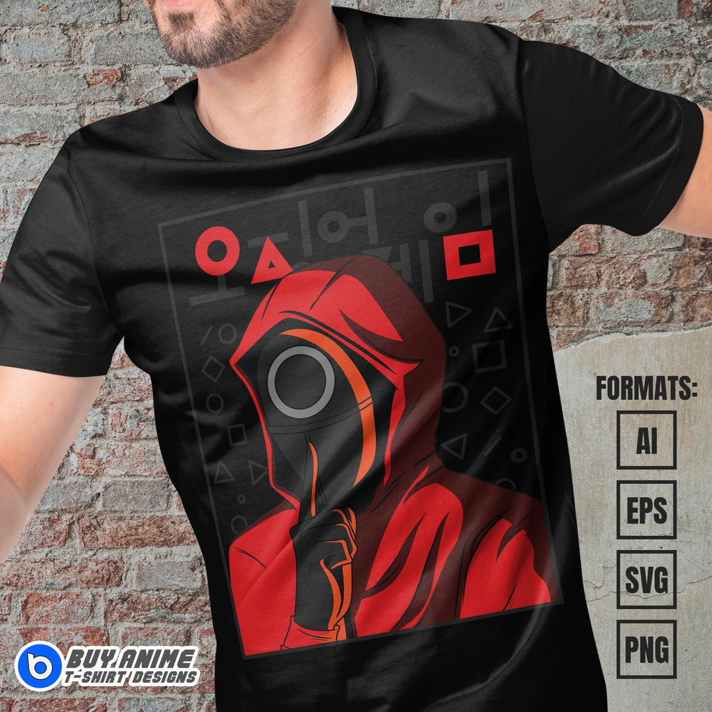 Premium Squid Game Vector T-shirt Design Template