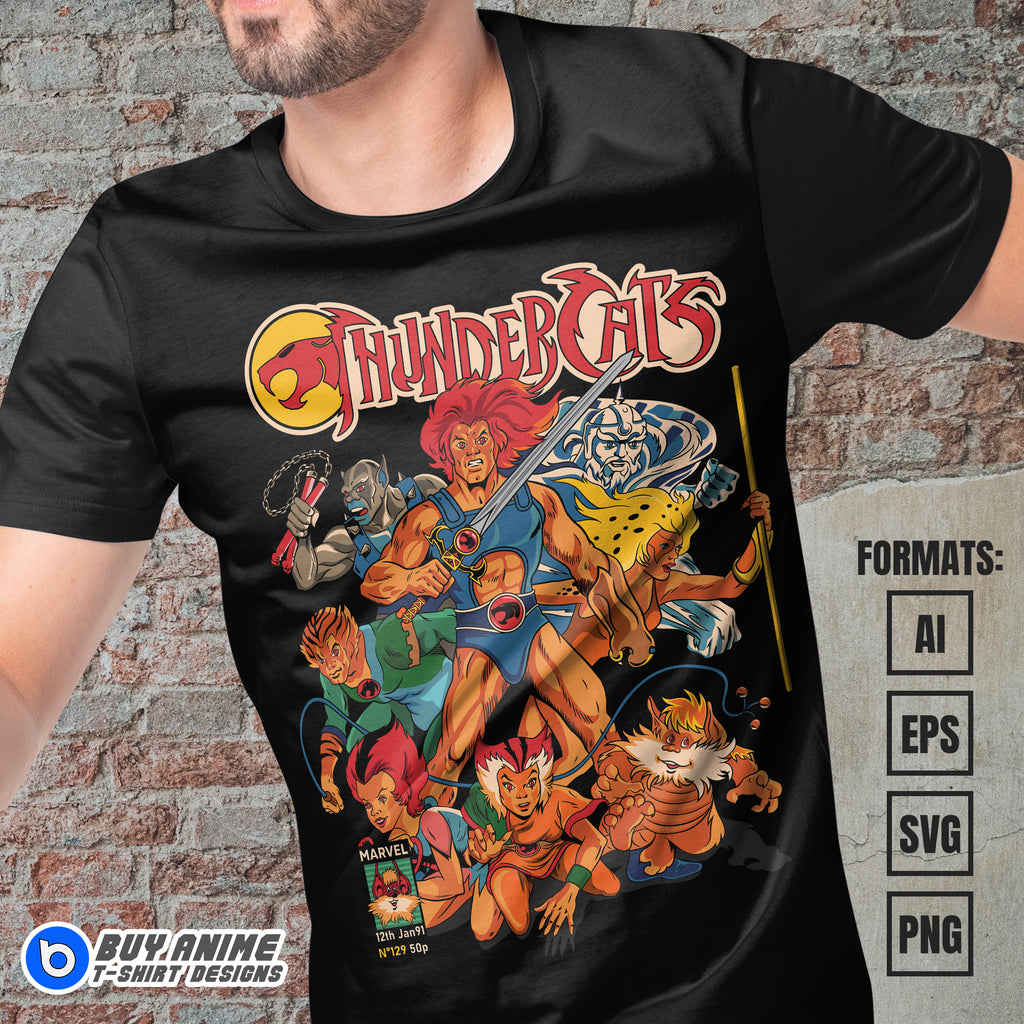 Premium Thundercats Vector T-shirt Design Template #2