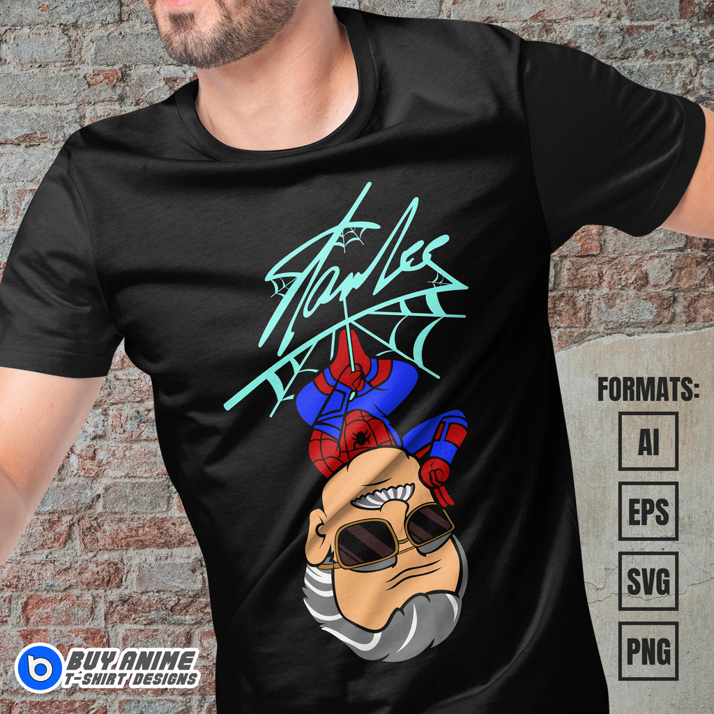 Premium Stan Lee Vector T-shirt Design Template #3