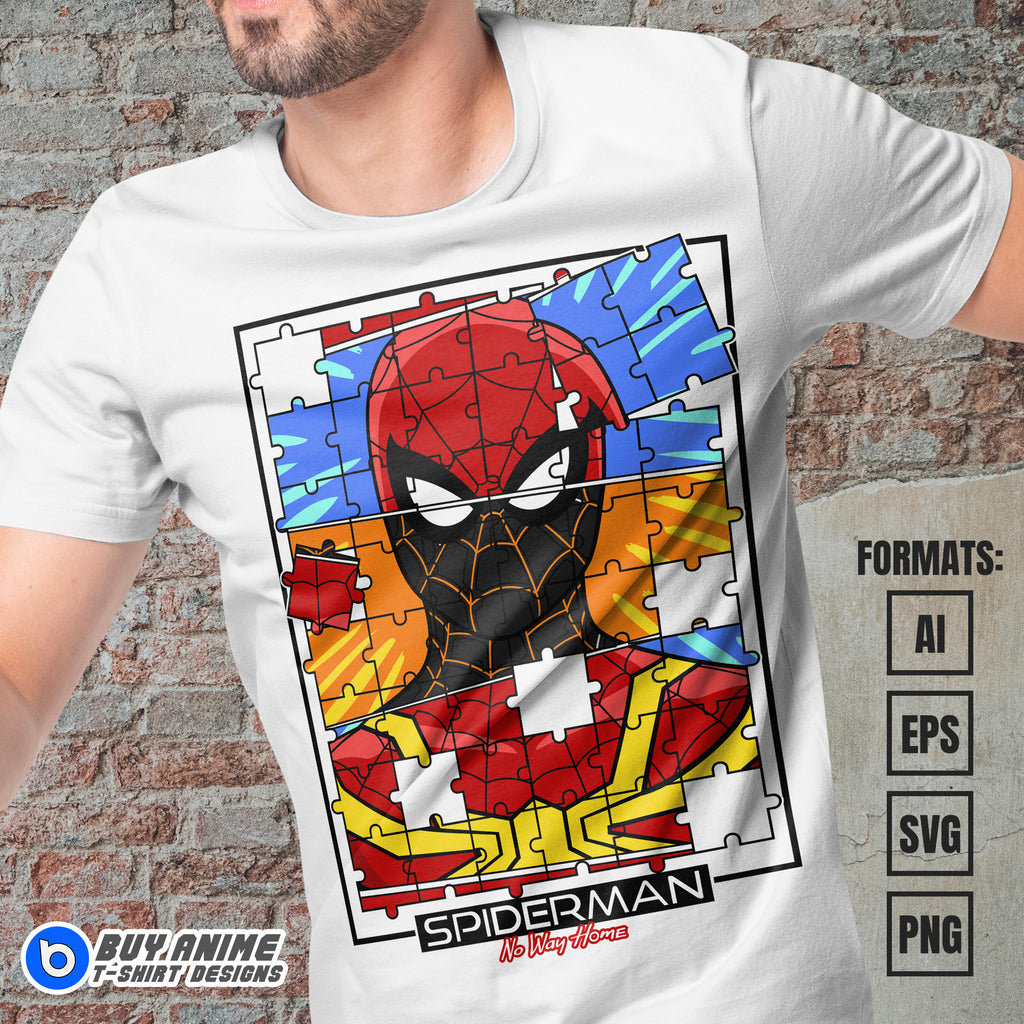 Premium Spider-Man Vector T-shirt Design Template #8