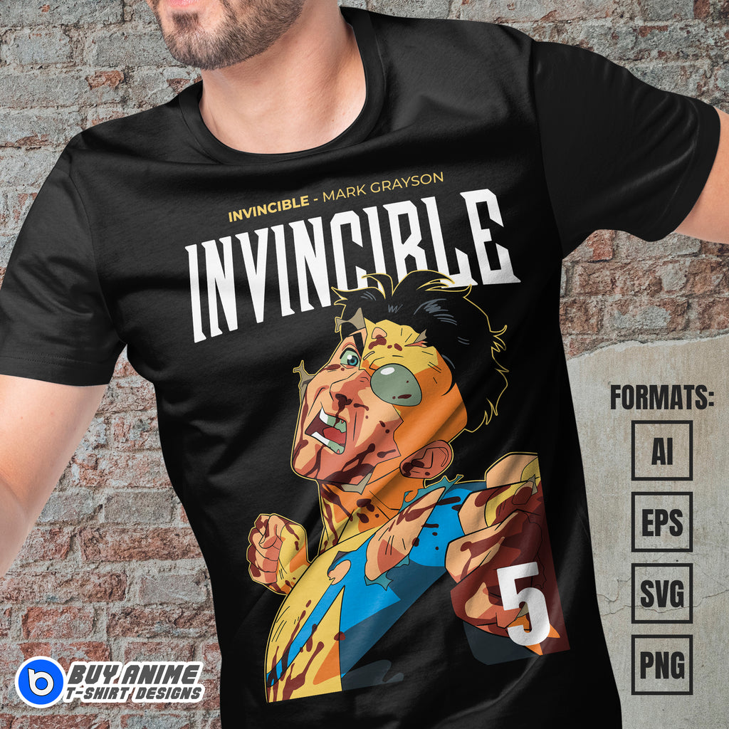 Premium Invincible Vector T-shirt Design Template #2