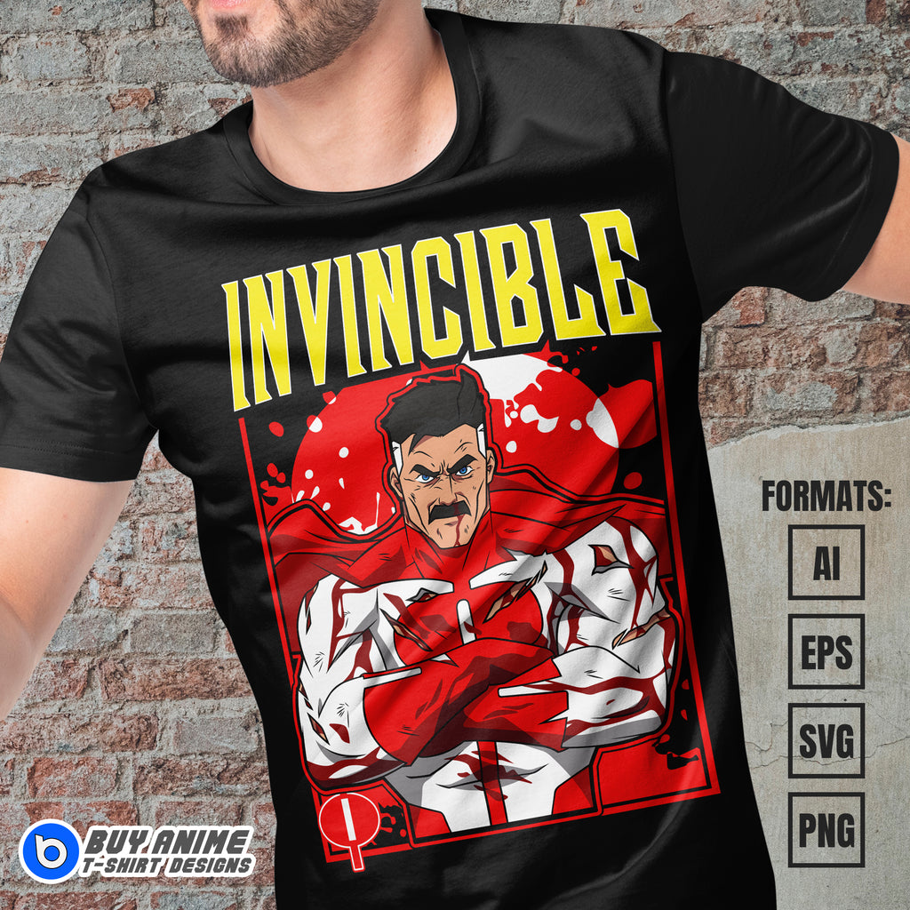 Premium Omniman Invincible Vector T-shirt Design Template #2