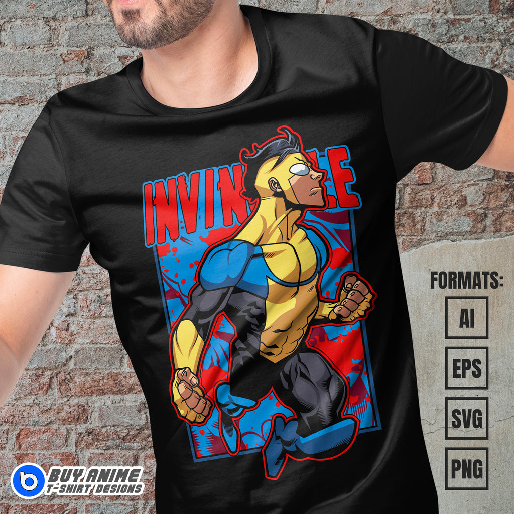 Premium Invincible Vector T-shirt Design Template #3