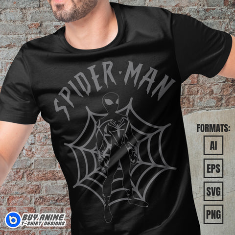 Premium Spider-Man Vector T-shirt Design Template #10