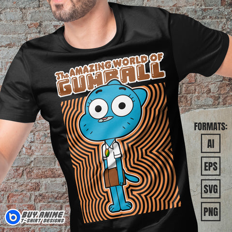Premium Nicole The Amazing World Of Gumball Vector T-shirt Design Template