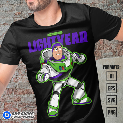Premium Buzz Lightyear Vector T-shirt Design Template