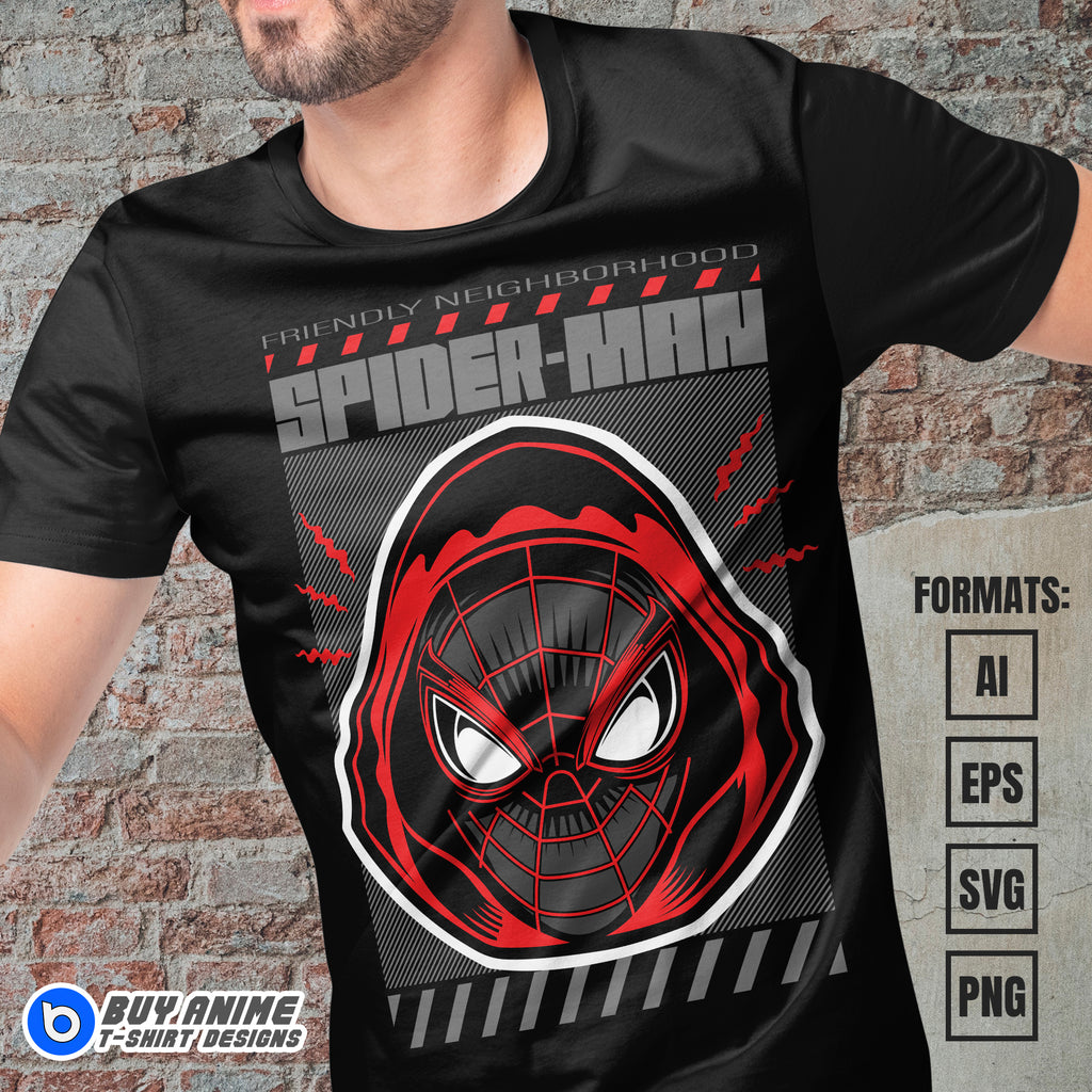 Premium Spider-Man Vector T-shirt Design Template