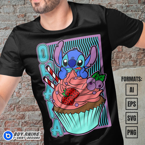 Premium Stitch Vector T-shirt Design Template