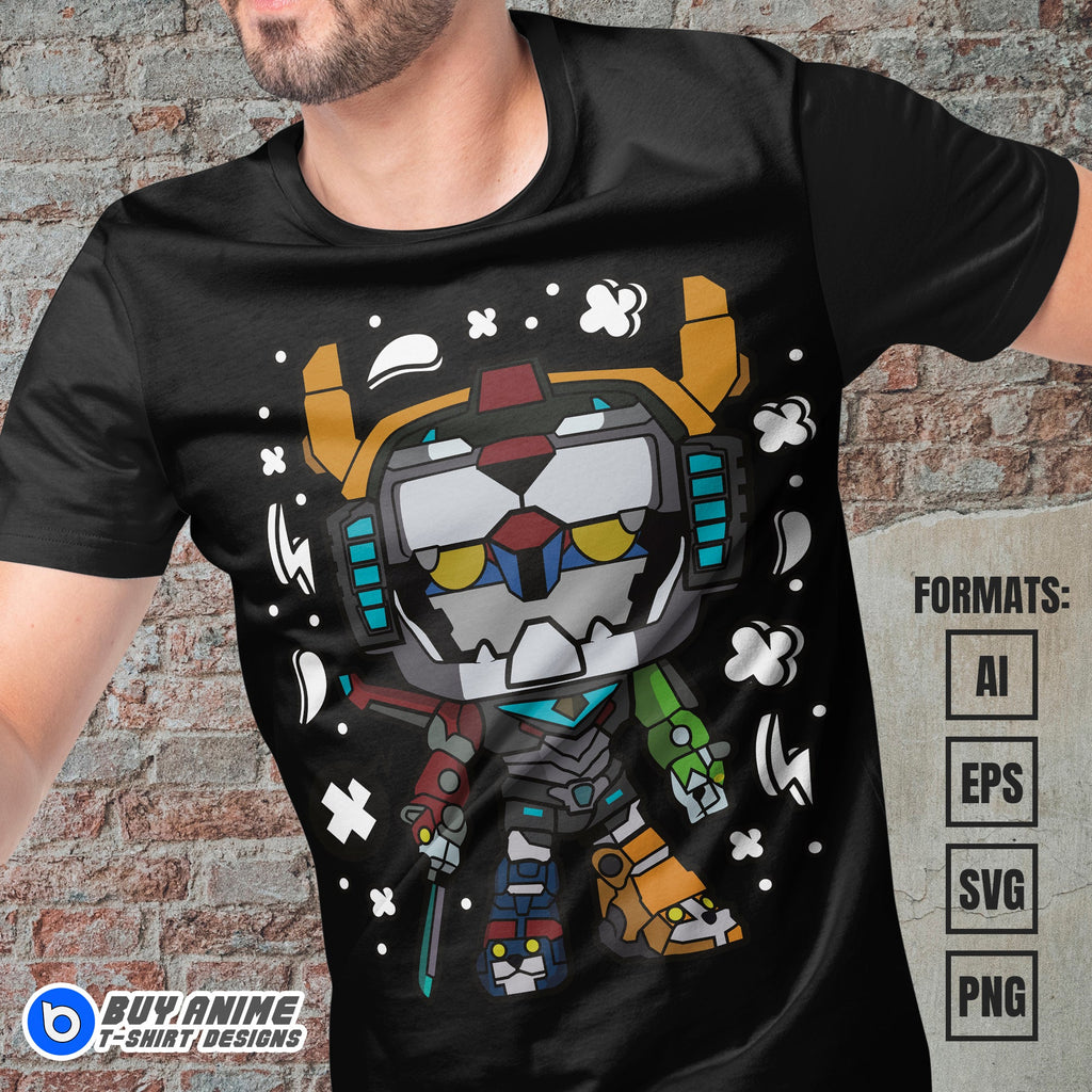 Volpetron Vector Premium Voltron Funko Vector T-shirt Design Template – www ...