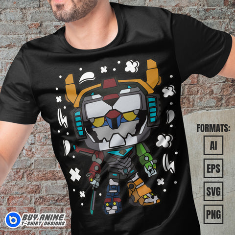 Premium Voltron Funko Vector T-shirt Design Template