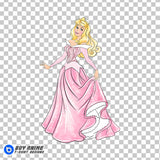 Princess Aurora Sleeping Beauty Watercolor Clipart PNG Hand Drawn Illustration