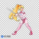 Princess Peach Super Mario Watercolor Clipart PNG Hand Drawn Illustration #2