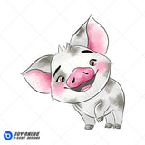 Pua Moana Watercolor Clipart PNG Hand Drawn Illustration