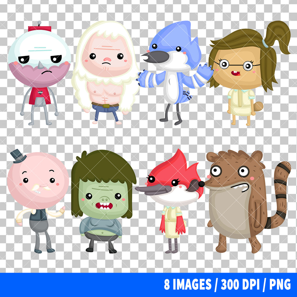 Regular Show Clipart PNG Bundle