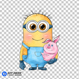 Ron Minion Watercolor Clipart PNG Hand Drawn Illustration