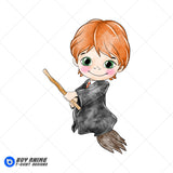 Ron Weasley Harry Potter Watercolor Clipart PNG Hand Drawn Illustration #2