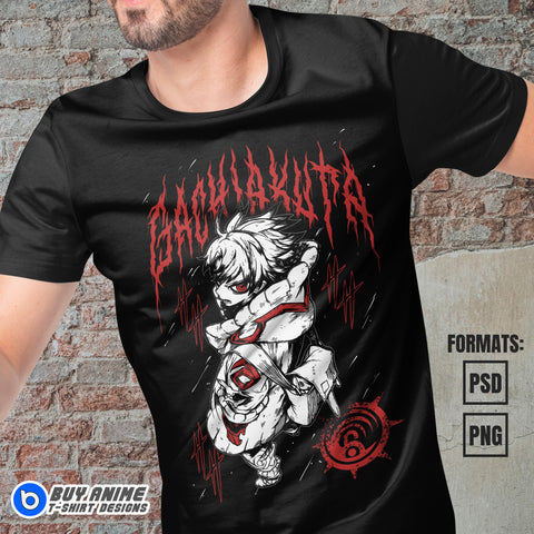 Rudo Surebrec Gachiakuta Anime Vector T-shirt Design Template
