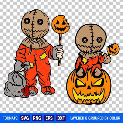 Sam Trick R Treat Halloween Bundle SVG Cut Files for Cricut and Silhouette