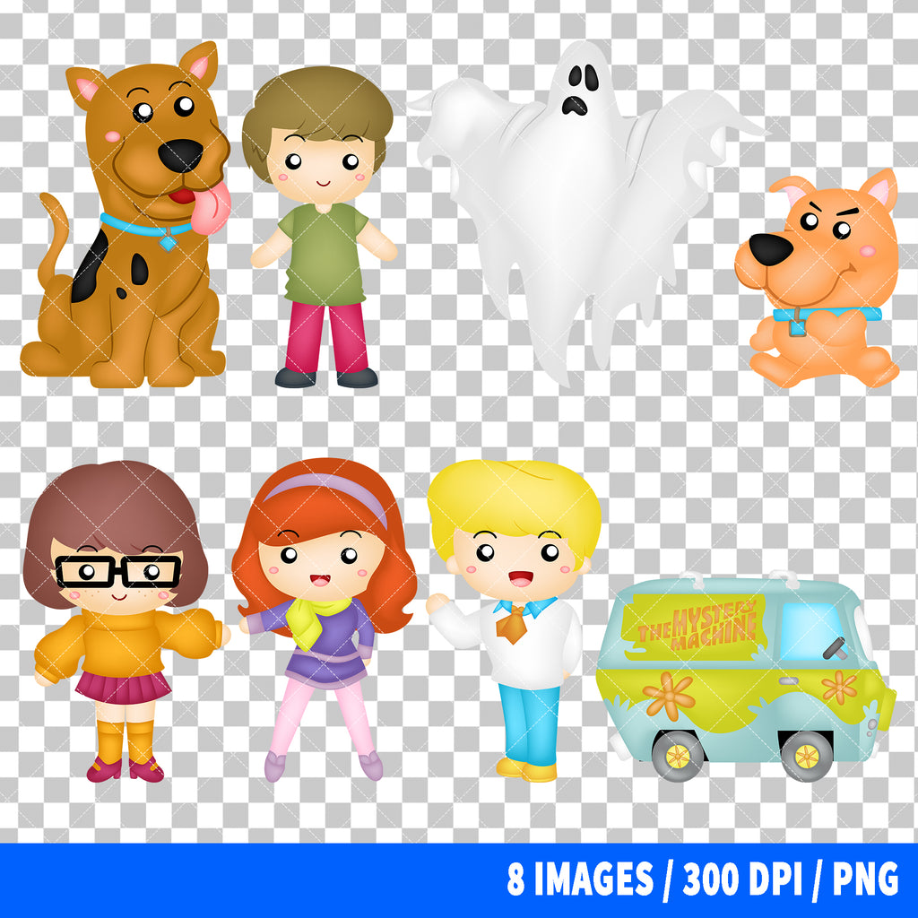 Scooby Doo Clipart PNG Bundle