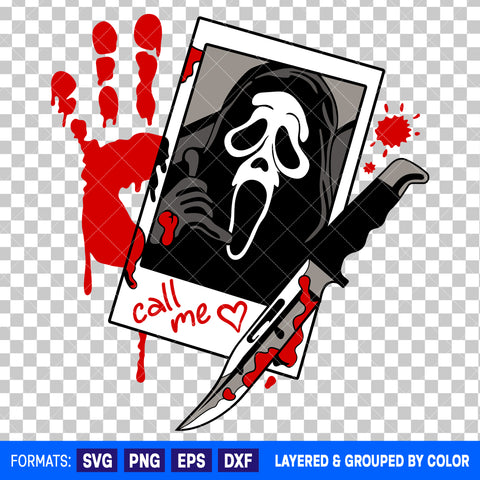 Scream Horror Halloween SVG Cut File for Cricut and Silhouette